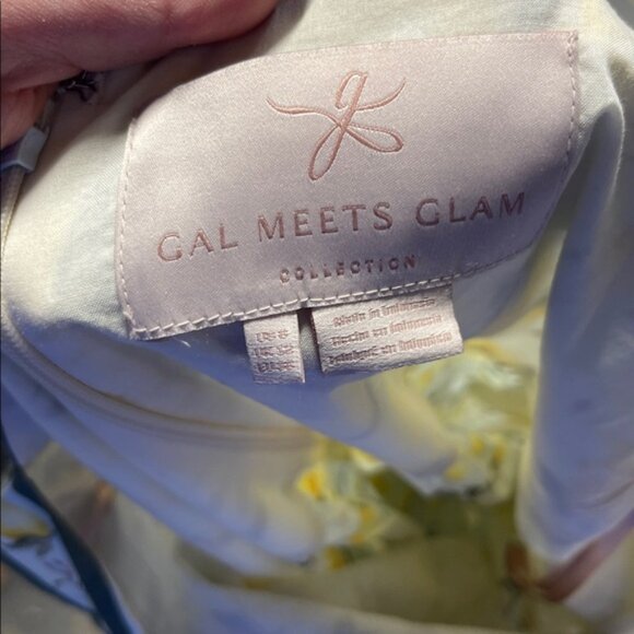 GAL MEETS GLAM LEMON FRUIT MAXI DRESS 8 YELLOW - Picture 7 of 8